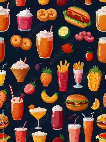 background foods and drinks for restaurants