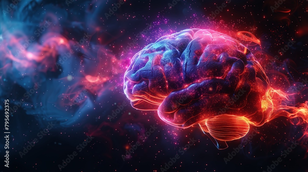 Abstract brain intelligence concept Abstract brain intelligence concept