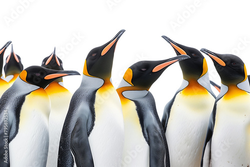 Group of Penguins Standing Together photo