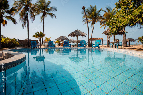 swimming pool in hotel