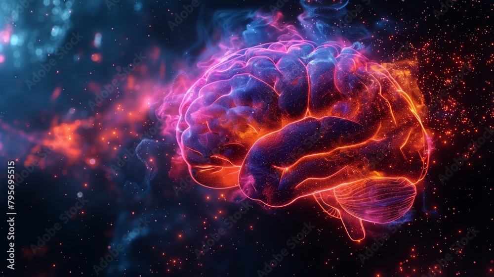 Abstract brain intelligence concept Abstract brain intelligence concept