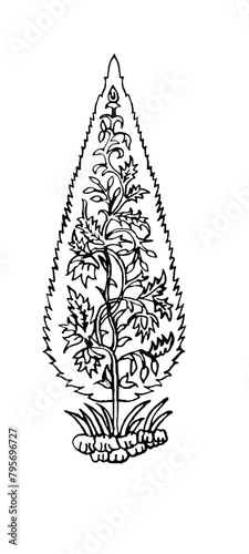 tree motif - Indianized