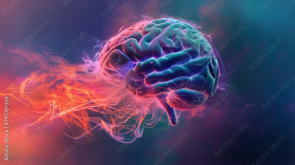 Abstract brain intelligence concept Abstract brain intelligence concept