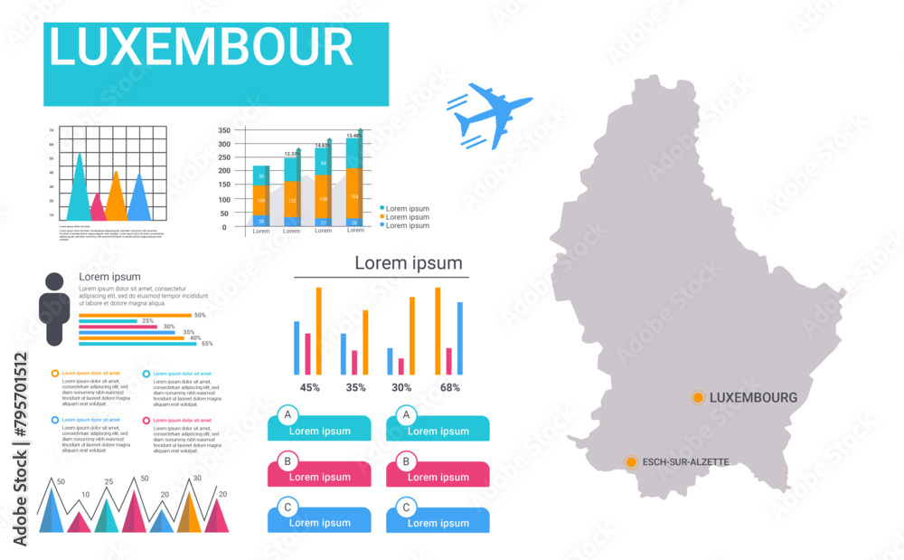 Luxembourg INFOGRAPHIC MAP