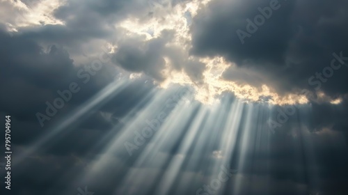 Sun rays breaking through cloud. © Syahrul Zidane A