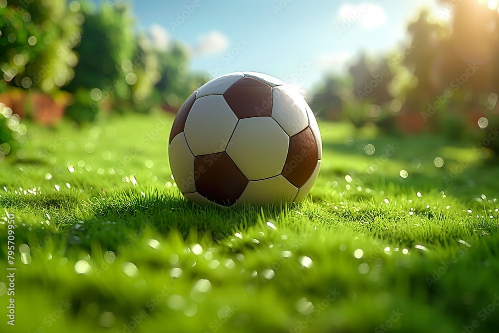 Fototapeta premium Template Sport Layout Design, soccer football. Football league tournament poster 