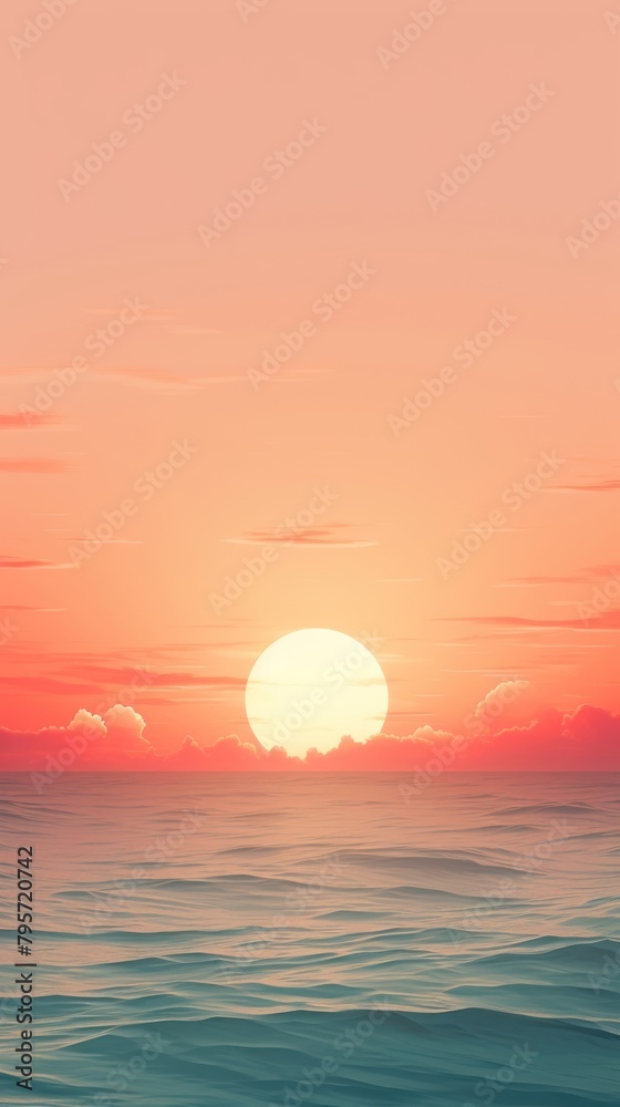 Sunset sea sunlight outdoors