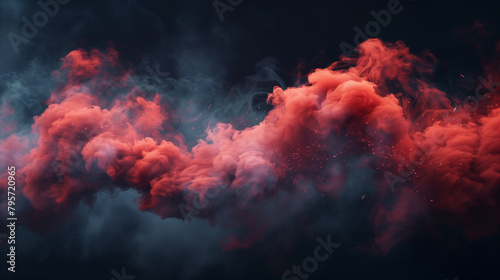 Volcanic Ash Clouds Engulfing the Sky - Volcanic Eruption Photography 