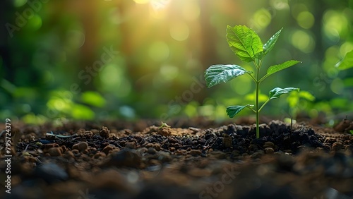 Championing Sustainability Through Community Gardening, Tree Planting, and Tech Innovation. Concept Community Gardening, Tree Planting, Tech Innovation, Sustainability Efforts
