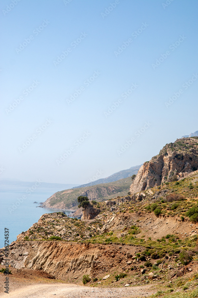 Rock formation at the coastline at the Therma Springs Beach Kos Island South Aegean Region (Südliche Ägäis) Greece