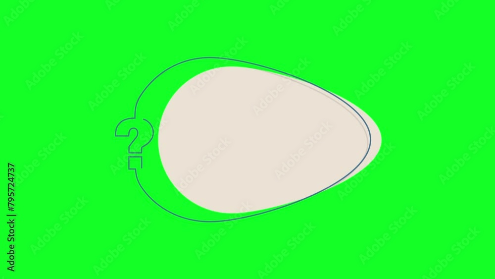 Animation of one line Question mark with oval shape Text box, speech bubble for custom text against Green background,Commercially used for ppts, educational stuff, questioning animations.4K resolution Animation of one line Question mark with oval shape Text box, speech bubble for custom text against Green background,Commercially used for ppts, educational stuff, questioning animations.4K resolution