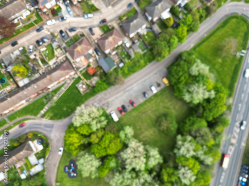Photography Aerial View of Residential District of Strood Town of Rochester, England United Kingdom