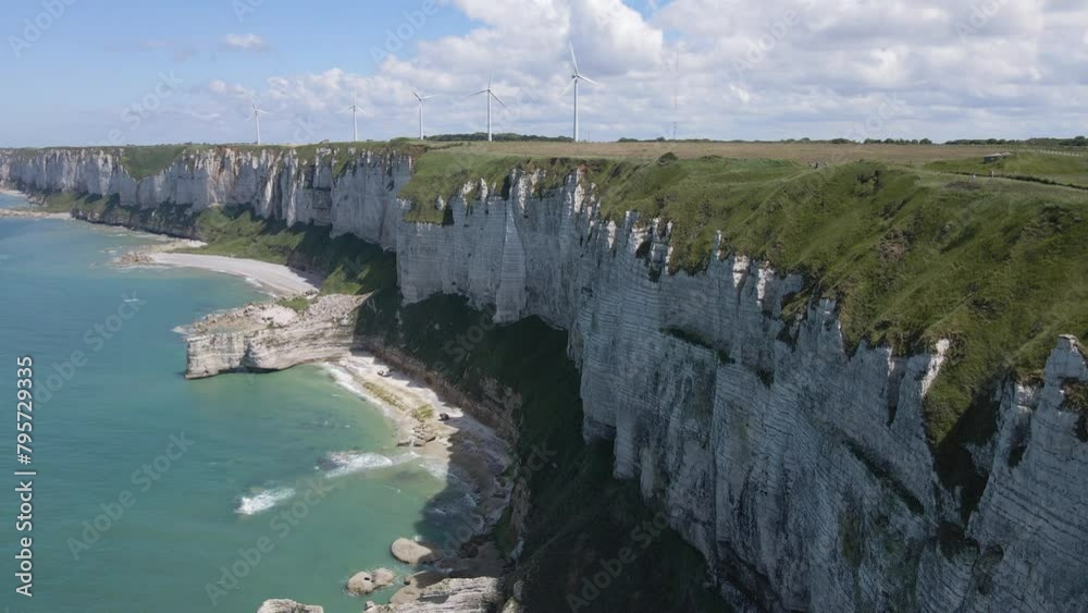 falaises de fécamp, cote d'albatre, normandie, france
