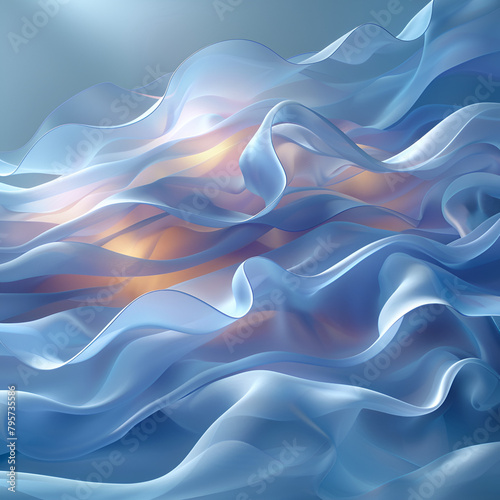 Wallpaper Mural Fluides Hintergrundmuster, made by AI Torontodigital.ca