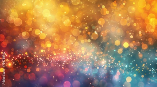 Abstract Glittering Bokeh Lights Background