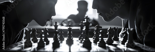 Intense Concentration and Strategy in a Competitive Game of Chess