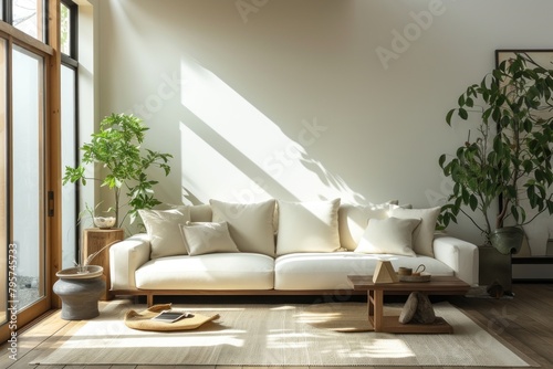 Muji living room architecture furniture building. © Rawpixel.com