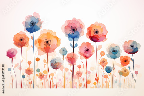 background with flowers for Mother's day, valentine day, Birthday