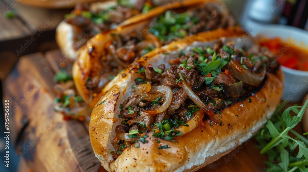 The Albanian dish Kukurech. Street food. The Albanian dish Kukurech. Street food.