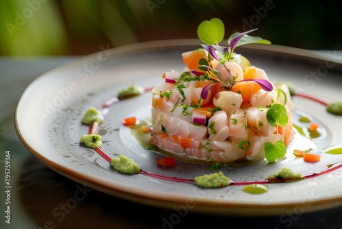 Sustainable Seafood Symphony: Japanese-Peruvian Fusion Ceviche with Ethically Sourced Fish