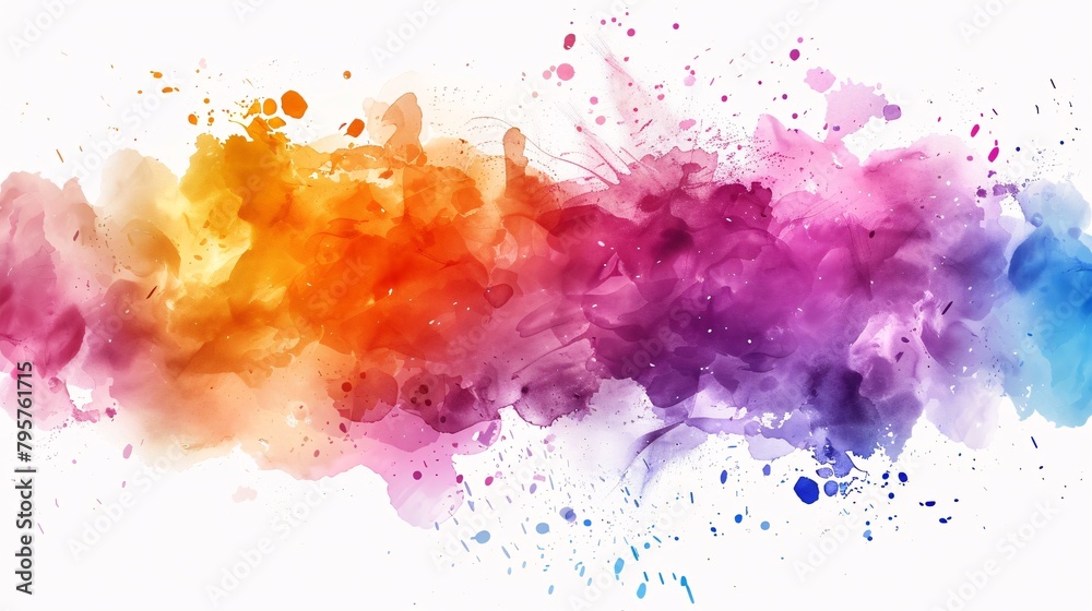 a colorful paint splatter