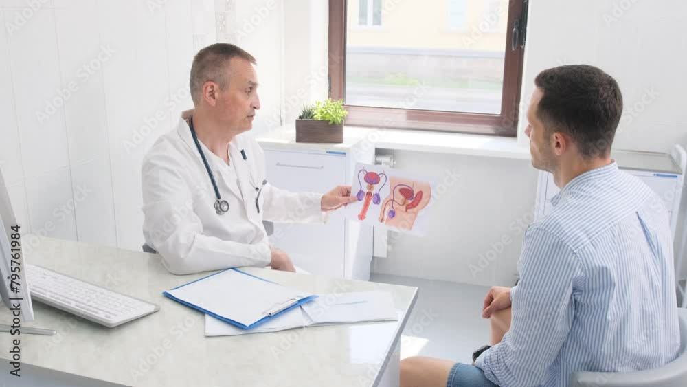 Doctor Explains Kidney Function to Patient During Medical Consultation in Clinic Doctor Explains Kidney Function to Patient During Medical Consultation in Clinic