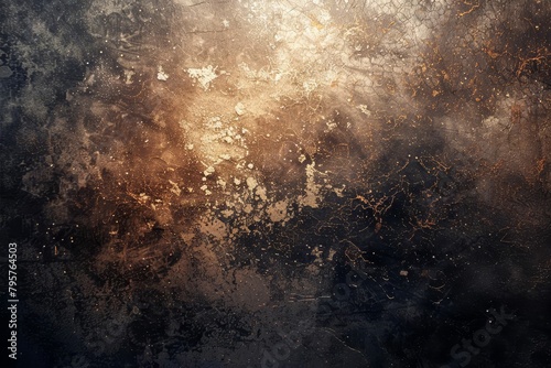 abstract grey and brown color gradient background with shining light and grungy texture