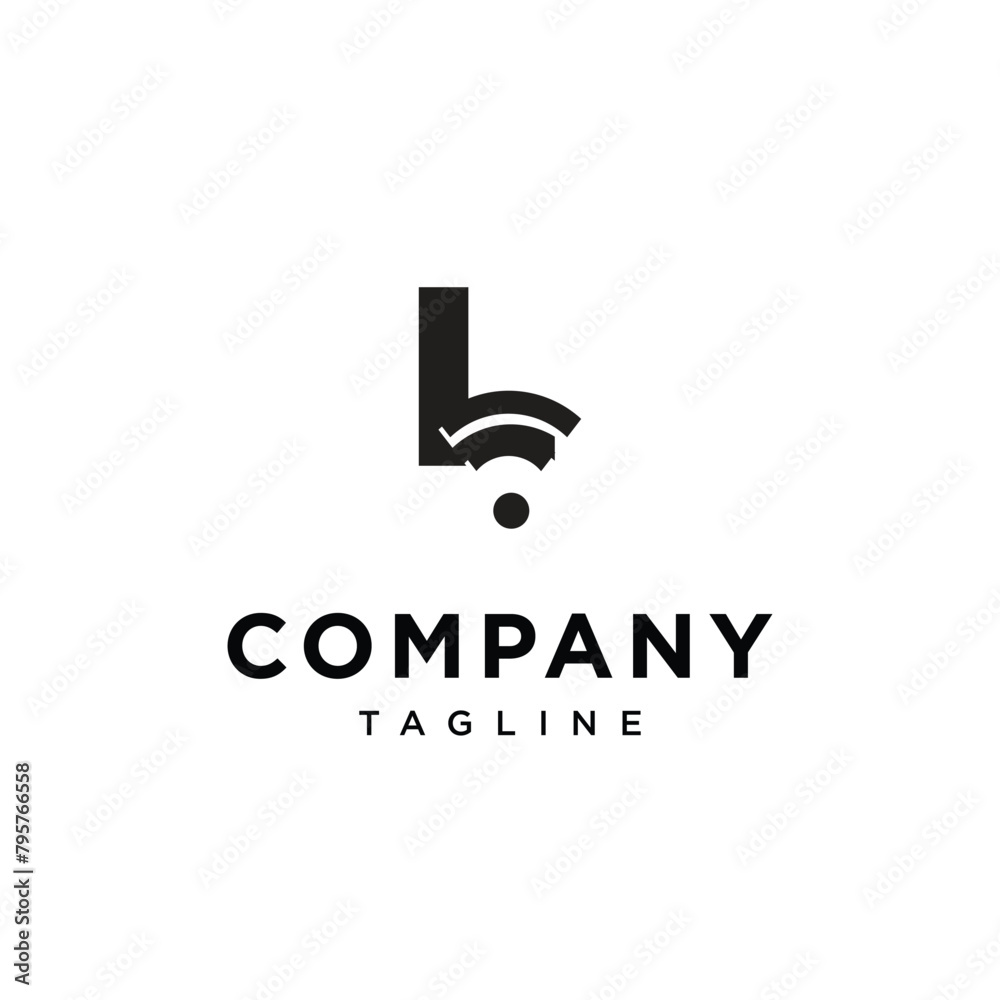 Letter L wifi signal logo icon vector template.eps Letter L wifi signal logo icon vector template.eps