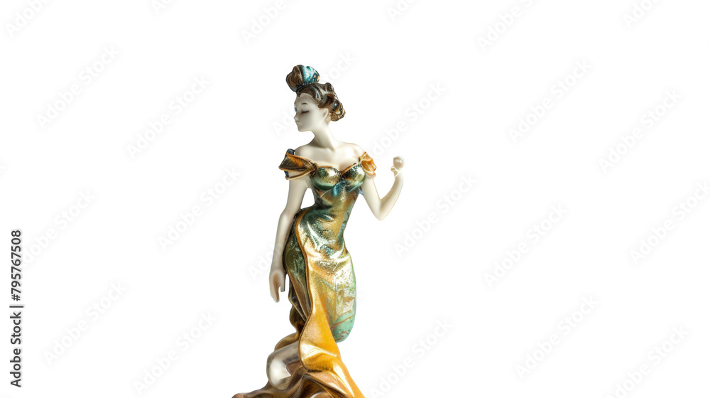 Decorative Figurine on transparent background