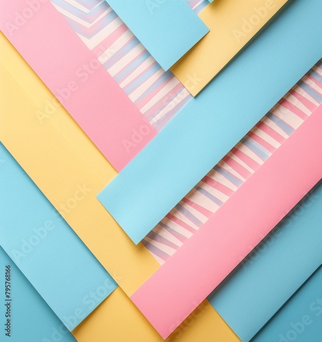 Free Download abstract colorful background, paper stripes in pastel colors - GFXLoad