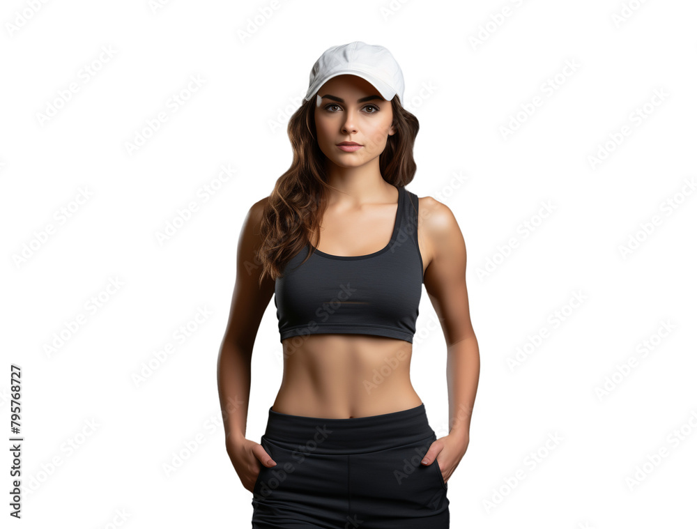 Portrait of a Professional Sportswoman in Sporty Clothing, athlete female Portrait of a Professional Sportswoman in Sporty Clothing, athlete female