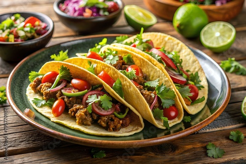 Spice Up Your Designs with Authentic Cinco de Mayo Tacos Food Photography Backdrop
