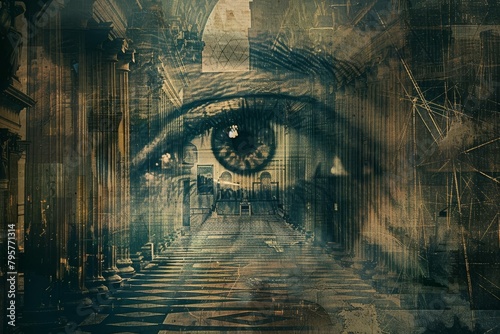 classic illustration inspired by the da vinci code novel mystery and conspiracy concept digital painting photo