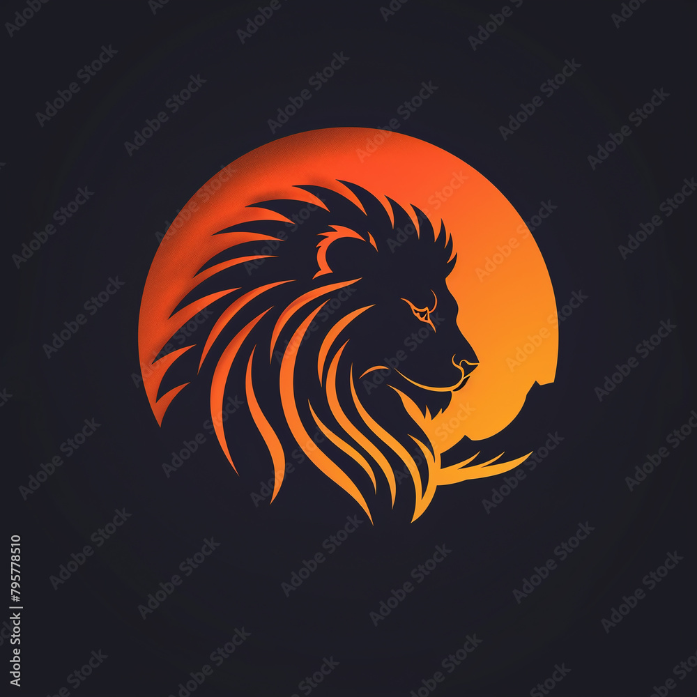 icon for africa travel with lion