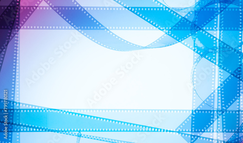 multicolored abstract background with film strip