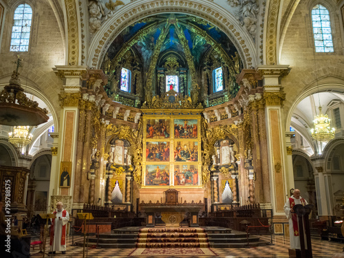 Chancel of the Valencia Cathedral photo