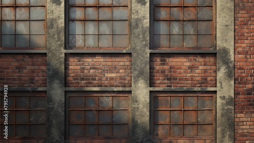 Background image  brick wall  mixed cement Old building scene.