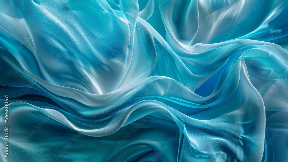 custom made wallpaper toronto digitalthe fluidity of form and color as abstract 3D renderings cascade across a contemporary backdrop of blue and turquoise, 