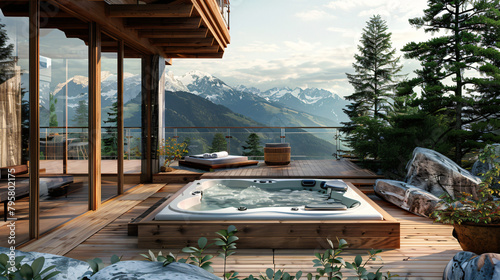 Alpine Escape: Cozy Mountain Chalet with Hot Tub on the Deck and Breathtaking Views