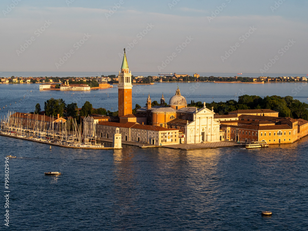 San Giorgio Maggiore seen from the San Marco Tower, Venice