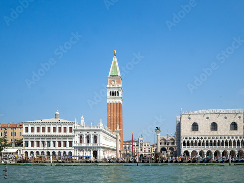 Doges Palace and San Marco Tower seen from the Grand Canal, Venice