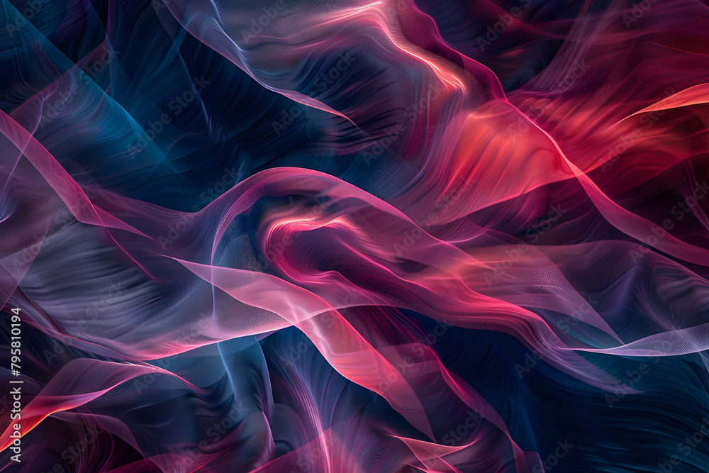 Omnifarious Spectrum: An Abstract Spatium of Red and Blue Hues