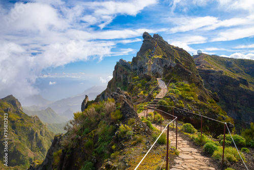 Canvas-taulu Beautiful view of Pico do Arieiro on Madeira island, Portugal