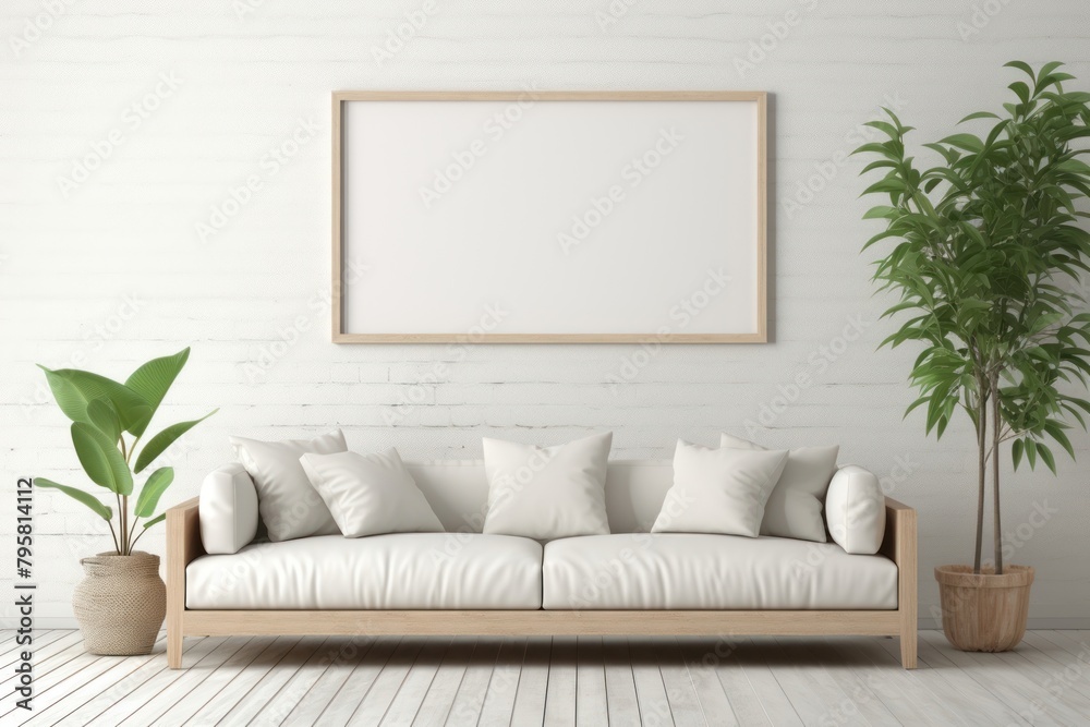Frame mockup room architecture furniture Frame mockup room architecture furniture