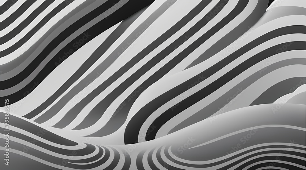 Black and silver curved background Black and silver curved background