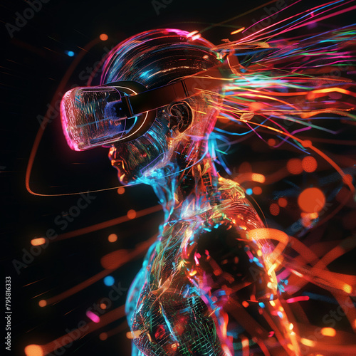 Human in VR Space photo