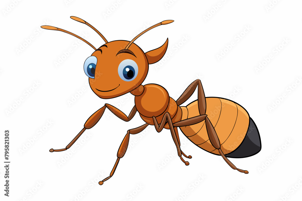 carpenter ant cartoon vector illustration