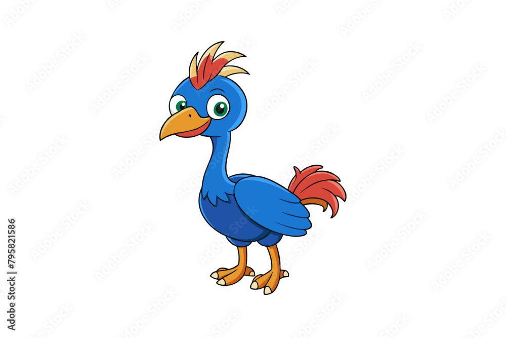cassowary bird cartoon vector illustration cassowary bird cartoon vector illustration