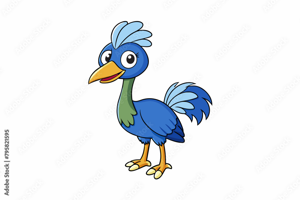 cassowary bird cartoon vector illustration cassowary bird cartoon vector illustration