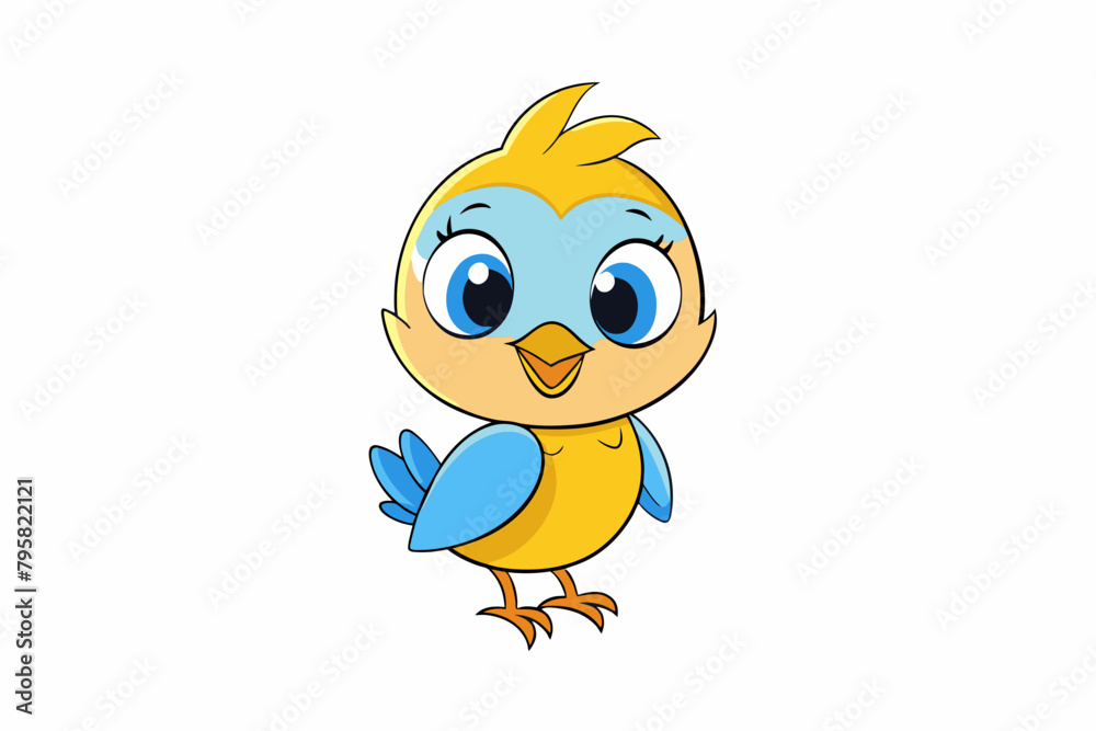 chickadee cartoon vector illustration chickadee cartoon vector illustration